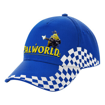 Palworld, Adult Ultimate BLUE RACING Cap, (100% COTTON DRILL, ADULT, UNISEX, ONE SIZE)