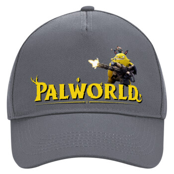 Palworld, Ultimate Adult Hat Grey, (100% COTTON DRILL, ADULT, UNISEX, ONE SIZE)