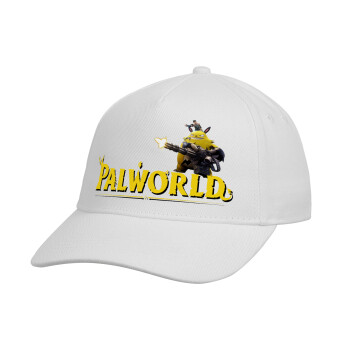 Palworld, Καπέλο παιδικό Baseball, Drill, Λευκό (100% ΒΑΜΒΑΚΕΡΟ, ΠΑΙΔΙΚΟ, UNISEX, ONE SIZE)