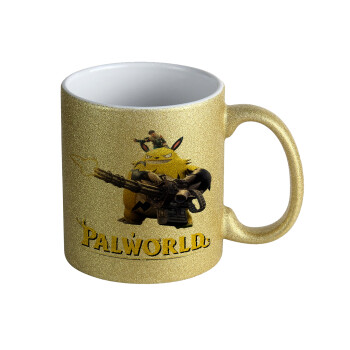 Palworld, Κούπα Χρυσή Glitter που γυαλίζει, κεραμική, 330ml