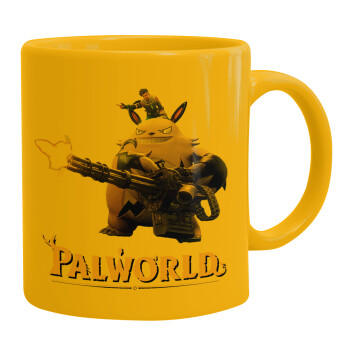 Palworld, Ceramic coffee mug yellow, 330ml (1pcs)