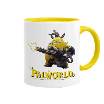 Palworld, Κούπα χρωματιστή κίτρινη, κεραμική, 330ml