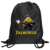 Backpack pouch GYMBAG Black, with pocket (40x48cm) & thick cords