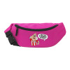 Unisex waist bag (banana) in PINK color with 2 pockets