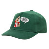 Children's Baseball Cap, 100% Cotton Drill, GREEN (COTTON, CHILDREN'S, ONE SIZE)