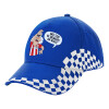 Adult Ultimate BLUE RACING Cap, (100% COTTON DRILL, ADULT, UNISEX, ONE SIZE)