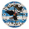 Wooden wall clock (20cm)