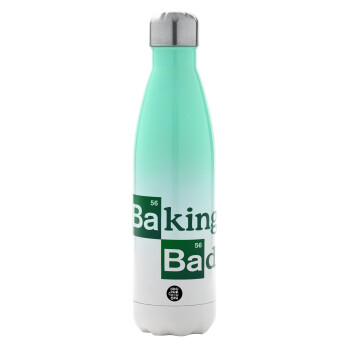 Baking Bad, Metal mug thermos Green/White (Stainless steel), double wall, 500ml