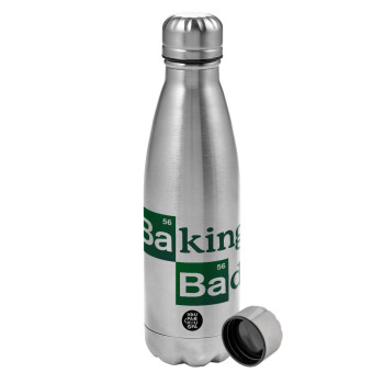 Baking Bad, Metallic water bottle, stainless steel, 750ml