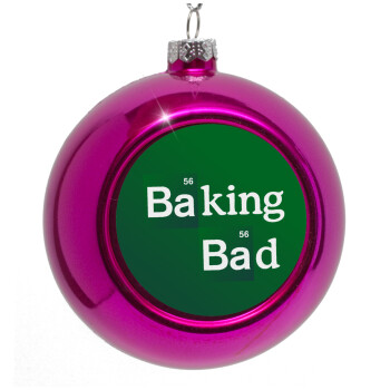 Baking Bad, Purple Christmas tree ornament bauble 8cm