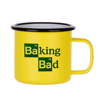 Baking Bad, Metallic enamel MATT Yellow cup 360ml