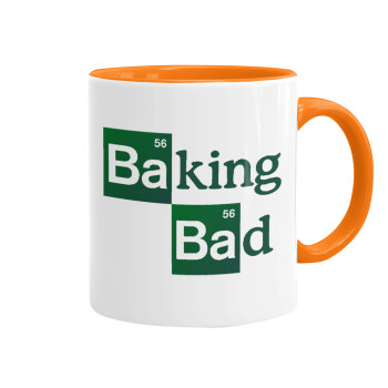 Baking Bad, Mug colored orange, ceramic, 330ml