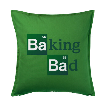 Baking Bad, Sofa cushion Green 50x50cm includes filling