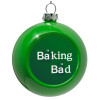 Green Christmas tree ornament bauble 8cm