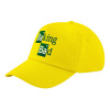 Child's Baseball Cap, 100% Cotton Twill, Yellow (COTTON, CHILD, UNISEX, ONE SIZE)