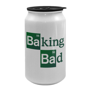 Baking Bad, Κούπα ταξιδιού μεταλλική με καπάκι (tin-can) 500ml