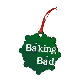 Baking Bad, Christmas ornament snowflake wooden 7.5cm