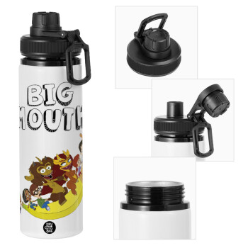 Big mouth, Metal water bottle with safety cap, aluminum 850ml