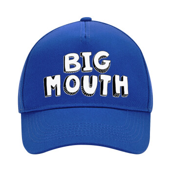 Big mouth, Ultimate Adult Hat BLUE, (100% COTTON DRILL, ADULT, UNISEX, ONE SIZE)