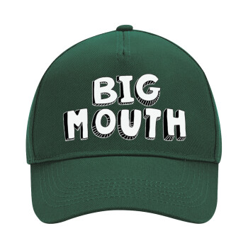 Big mouth, Adult Ultimate Hat GREEN, (100% COTTON DRILL, ADULT, UNISEX, ONE SIZE)