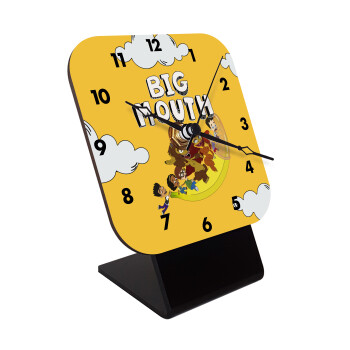 Big mouth, Επιτραπέζιο ρολόι ξύλινο με δείκτες (10cm)