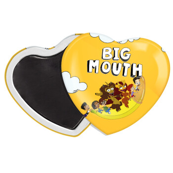 Big mouth, Μαγνητάκι καρδιά (57x52mm)