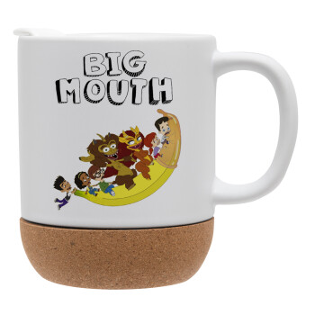 Big mouth, Ceramic coffee mug Cork (MAT), 330ml (1pcs)