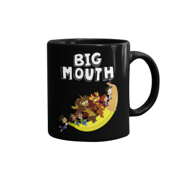 Big mouth, Κούπα Μαύρη, κεραμική, 330ml