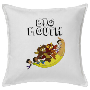 Big mouth, Sofa cushion White 50x50cm includes filling