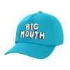 Adult Baseball Cap, 100% Cotton, Blue (COTTON, ADULT, UNISEX, ONE SIZE)