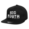 Children's Flat Snapback Hat, Black (100% COTTON, CHILD, UNISEX, ONE SIZE)