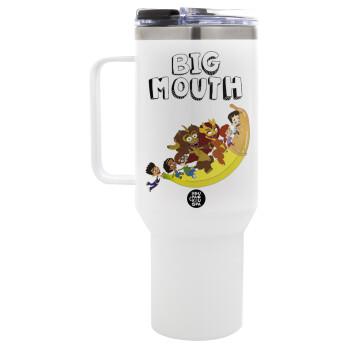 Big mouth, Mega Stainless steel Tumbler with lid, double wall 1,2L