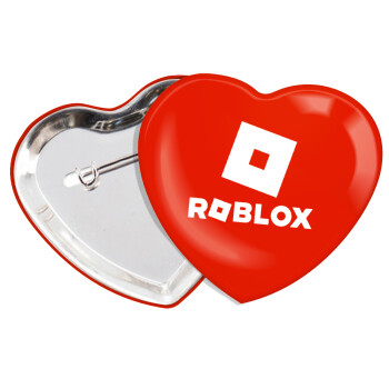 Roblox red, Κονκάρδα παραμάνα καρδιά (57x52mm)