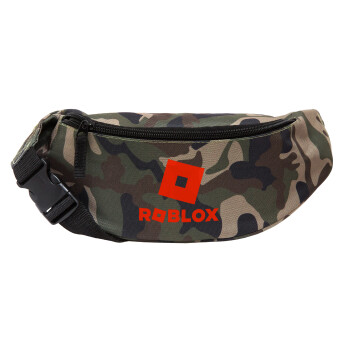 Roblox red, Unisex waist bag (banana) in Jungle camouflage color with 2 pockets