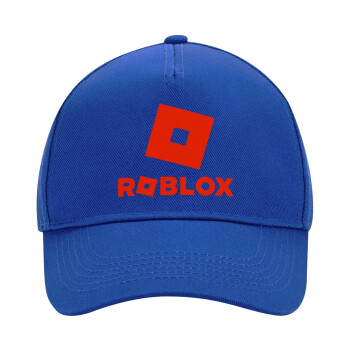 Roblox red, Ultimate Adult Hat BLUE, (100% COTTON DRILL, ADULT, UNISEX, ONE SIZE)