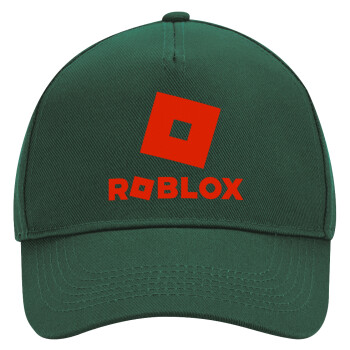 Roblox red, Adult Ultimate Hat GREEN, (100% COTTON DRILL, ADULT, UNISEX, ONE SIZE)