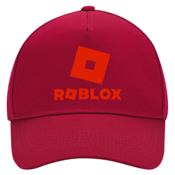 Roblox red, Καπέλο Ενηλίκων Ultimate ΚΟΚΚΙΝΟ, (100% ΒΑΜΒΑΚΕΡΟ DRILL, ΕΝΗΛΙΚΩΝ, UNISEX, ONE SIZE)