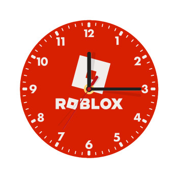 Roblox red, Ρολόι τοίχου ξύλινο (20cm)