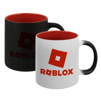 Roblox red, Κούπα Μαγική εσωτερικό κόκκινο, κεραμική, 330ml που αλλάζει χρώμα με το ζεστό ρόφημα (1 τεμάχιο)