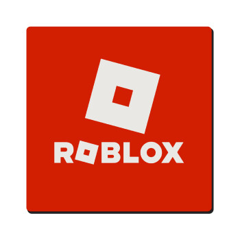Roblox red, Τετράγωνο μαγνητάκι ξύλινο 6x6cm