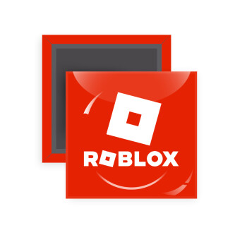 Roblox red, Μαγνητάκι ψυγείου τετράγωνο διάστασης 5x5cm