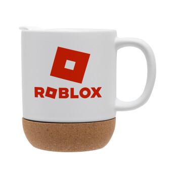 Roblox red, Ceramic coffee mug Cork (MAT), 330ml (1pcs)