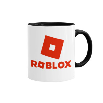 Roblox red, Mug colored black, ceramic, 330ml