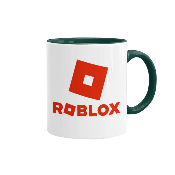 Roblox red, Κούπα χρωματιστή πράσινη, κεραμική, 330ml