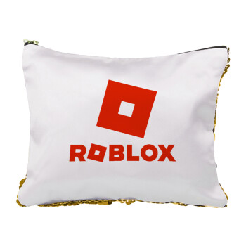 Roblox red, Sequin Gold Pouch Cosmetic Bag