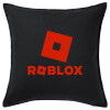 Sofa cushion black 50x50cm includes filling