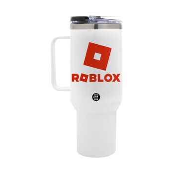 Roblox red, Mega Tumbler με καπάκι, διπλού τοιχώματος (θερμό) 1,2L