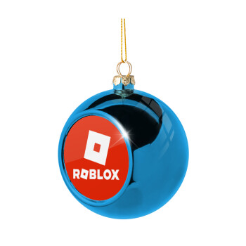 Roblox red, Χριστουγεννιάτικη μπάλα δένδρου Μπλε 8cm