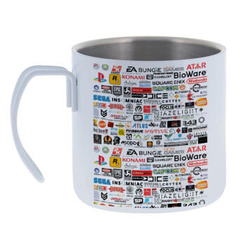 Video Game Studio Logos, Mug Stainless steel double wall 400ml