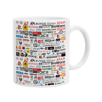 Video Game Studio Logos, Ceramic coffee mug, 330ml (1pcs)